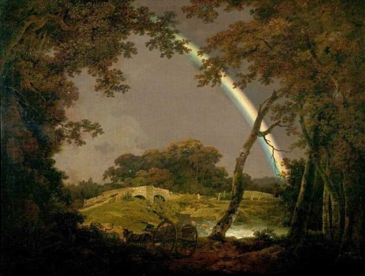 Wright of Derby, Joseph, 1734-1797; Landscape with a Rainbow